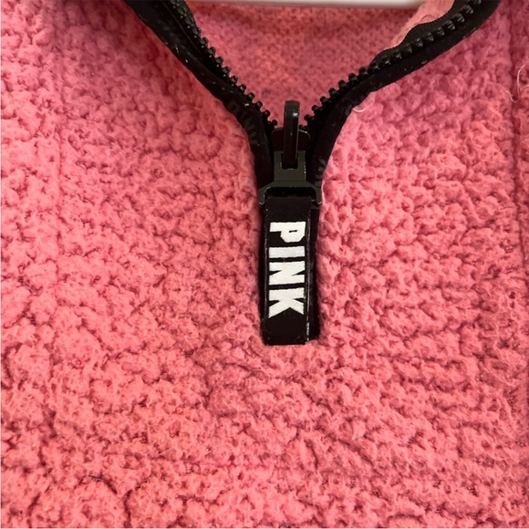 VICTORIA SECRET/PINK Sherpa half zip pullover - Picture 3 of 7